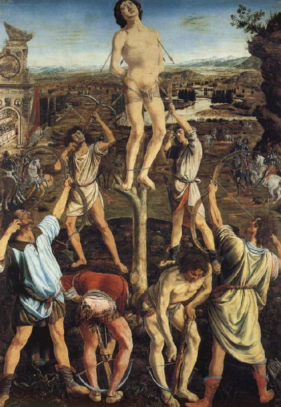 Pollaiuolo, Piero The Martydom of Saint Sebastian Spain oil painting art